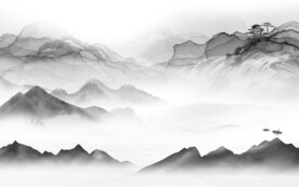 高档 最新中式山水 TIF分层