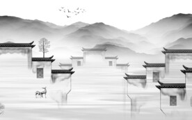 爆款 新传灰色山水 TiF分层