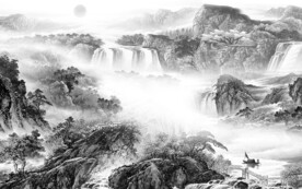 意境 高档灰色山水 TiF分层