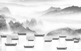 最新 极简中式山水 TiF分层