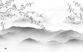 大气 极简中式山水 TiF分层