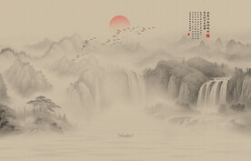 新中式禅意山水画