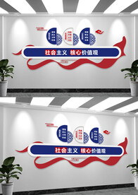 社会主义核心价值观文化墙