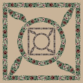 中式纹理莲花纹边纹边饰素材