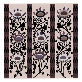 忍冬纹莲花纹边纹边饰背景素材