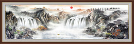 巨幅山水风景画
