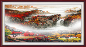 中式 高清大气山水 TiF分层