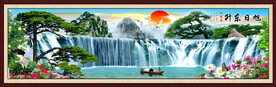 巨幅山水画 