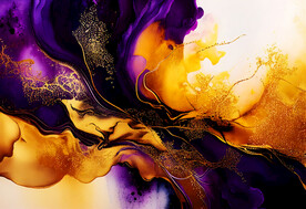 黄色渐变抽象波浪背景