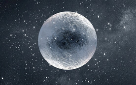 灰色星空太空月球背景墙