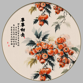 柿子装饰画