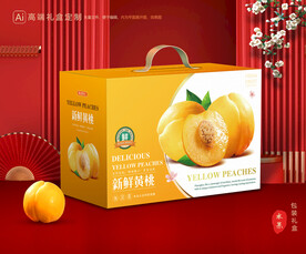 黄桃包装 桃子礼盒