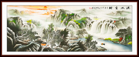 客厅山水国画