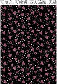 爱心图案 服装印花