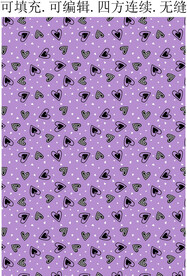 爱心印花  心型图案 印花 