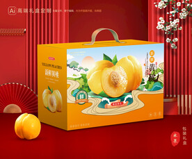 黄桃包装 桃子礼盒