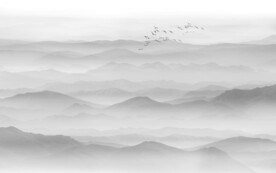 新中式水墨山水画背景墙