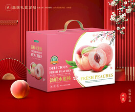 桃子包装 水蜜桃礼盒