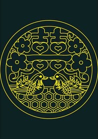 喜鸳鸯花纹