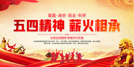 五四青年节宣传展板