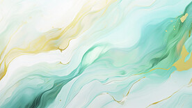 绿色渐变水墨画背景