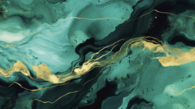 绿色渐变金线大理石背景