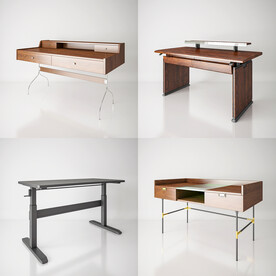 现代书桌 办公桌 电脑桌