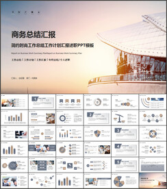 商务工作总结汇报PPT