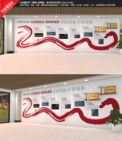 企业发展历程展板公司形象墙