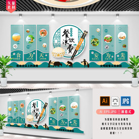 食堂文化墙 