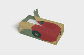 传统中国风化妆面巾纸样机