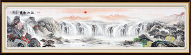 巨幅国画山水长卷