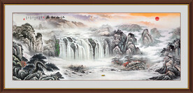 山水画山水风景