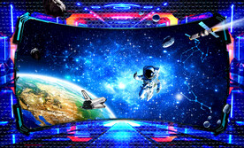 宇宙星空星球银河3D立体画