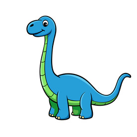 矢量动物原始动物恐龙腕龙