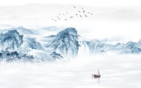 新款 中式意境山水 TIF分层