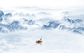 高档 中式意境山水 TIF分层