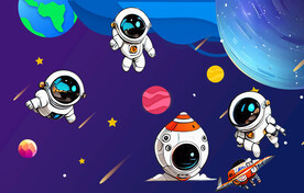 星空儿童房背景