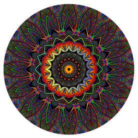 圆形软膜天花吊顶炫酷图案