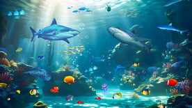 海底世界电视背景墙