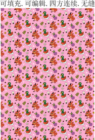 卡通鸭子  野鸭图案 