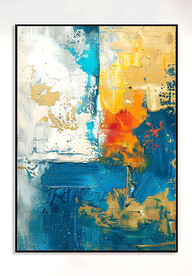 北欧抽象装饰画无框画