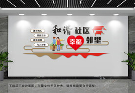 和谐社区文化墙