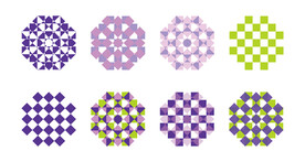 底纹花纹钻石切面流行元素装饰标