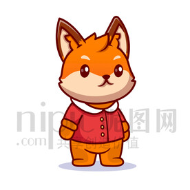 可爱卡通狐狸