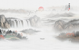新中式意境山水画