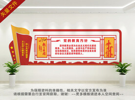 教育方针文化墙