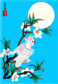 工笔花鸟矢量图