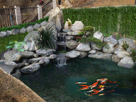 假山水池设计效果图