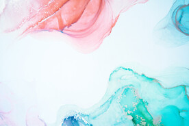 炫彩水彩水墨装饰画背景